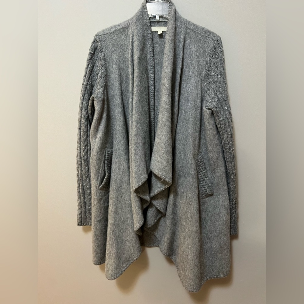 Andean long cardigan sweater alpaca/wool small